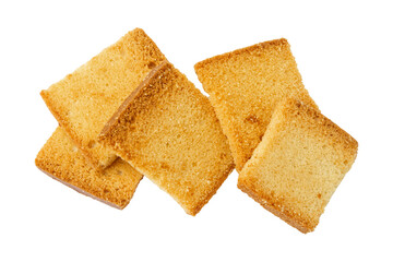 Sweet dry cake isolated on transparent background