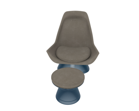 Modern lounge chair isolated on background. 3d rendering - illustration