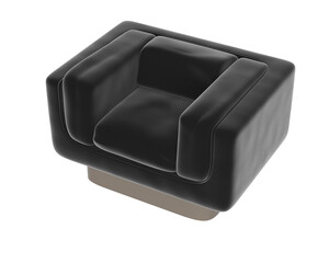 Modern Lounge Chair isolated on background. 3d rendering - illustration