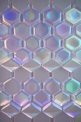 Fototapeta premium Futuristic Hexagonal Light Pattern