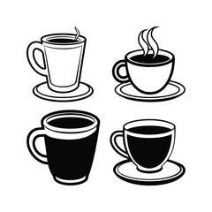 Coffee cup tea mug vector design