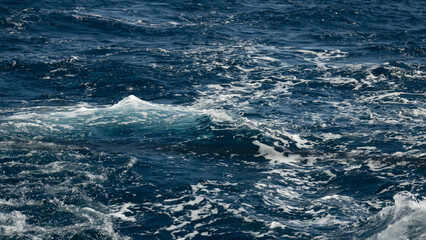 Ocean wave blue with white, background