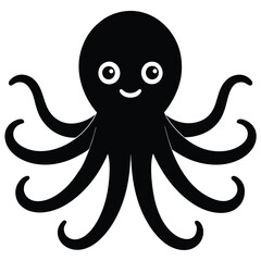 Mysteries of the Deep: A Unique Octopus Icon Representing Ocean Intelligence and Camouflage