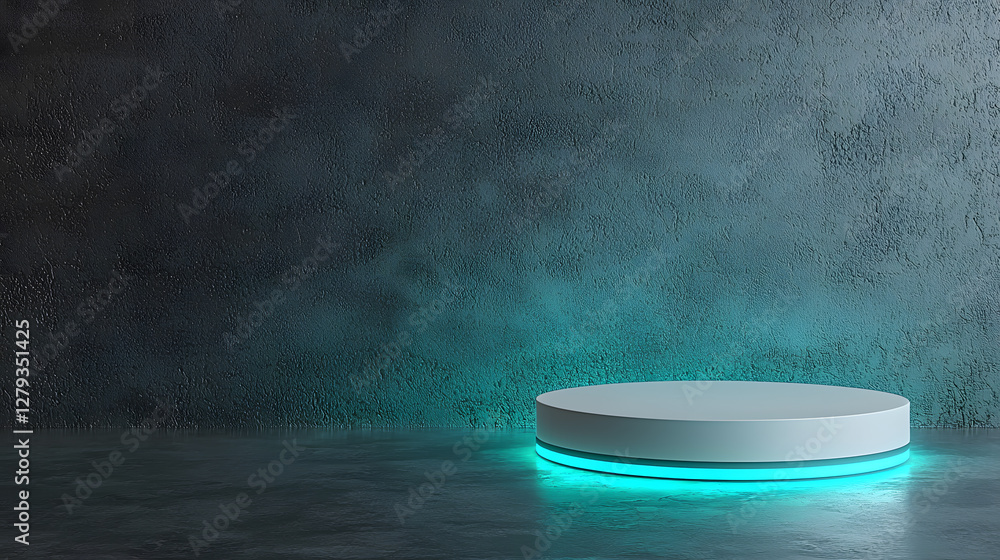 Poster dynamic showcase platform modern studio 3d render sleek environment professional viewpoint innovativ