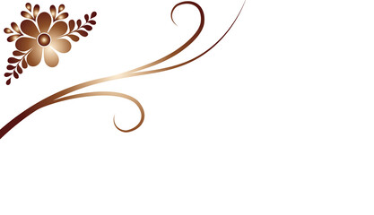 floral design element with flowers