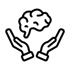 Mental Rest Vector Line Icon Design