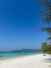 tropical beach in Cambodia 