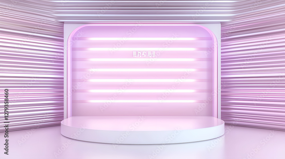 Poster modern display stage design studio environment 3d render digital art minimalist viewpoint creative c