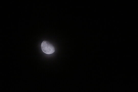 Moon in the night sky