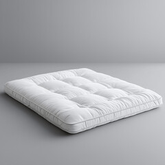 Mattress topper Isolated on white Background