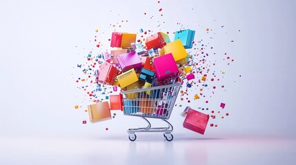 Fototapeta premium Time for shopping.