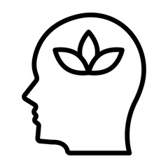 Stress Relief Vector Line Icon Design