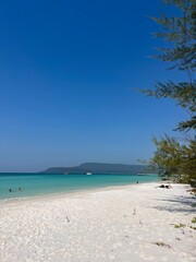 tropical beach in Cambodia 