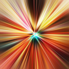 Obraz premium Colorful zoom motion effect. Abstract background. Color lines. Colored texture backdrop and banner. Multi color gradient pattern and textured wallpaper.