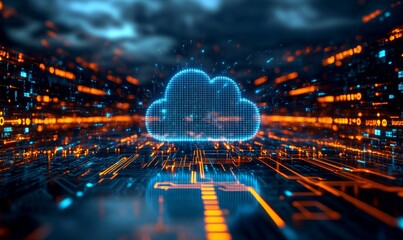 Edge Computing concept highlighted on a motherboard, illustrating advanced data processing technology at the networks periphery for speed