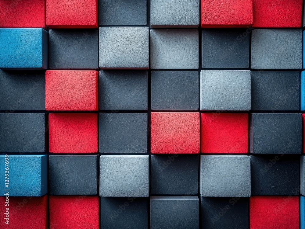 Poster abstract colorful cube pattern background. ideal for modern design projects needing a geometric text