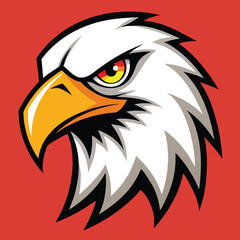 Obraz premium Set of Five Stylized Eagle Logos with Star Emblems