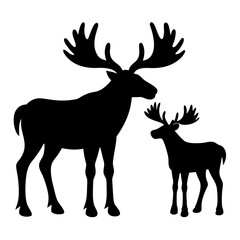 deer silhouette vector