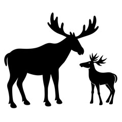 deer silhouette vector