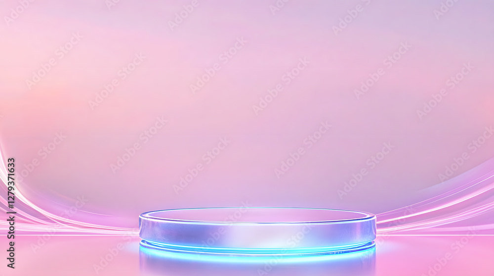 Poster dynamic stage design for events modern studio setting graphic presentation smooth background aesthet