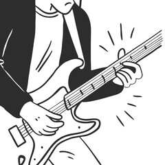 musician playing guitar