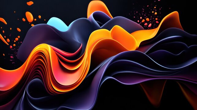 Molten waves forming intricate triangular tessellations, metallic sheen, sci-fi-inspired digital artwork, ultra-detailed.