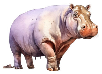Obraz premium PNG Wildlife animal mammal hippopotamus.