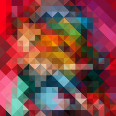 Colorful polygonal abstract background. Low poly effect. Polygon backdrop.