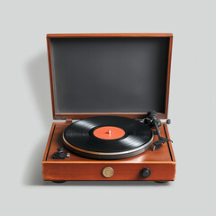 Fototapeta premium Record player Isolated on white Background