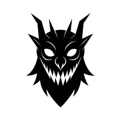 Stylish Monster Mask Vector Elements