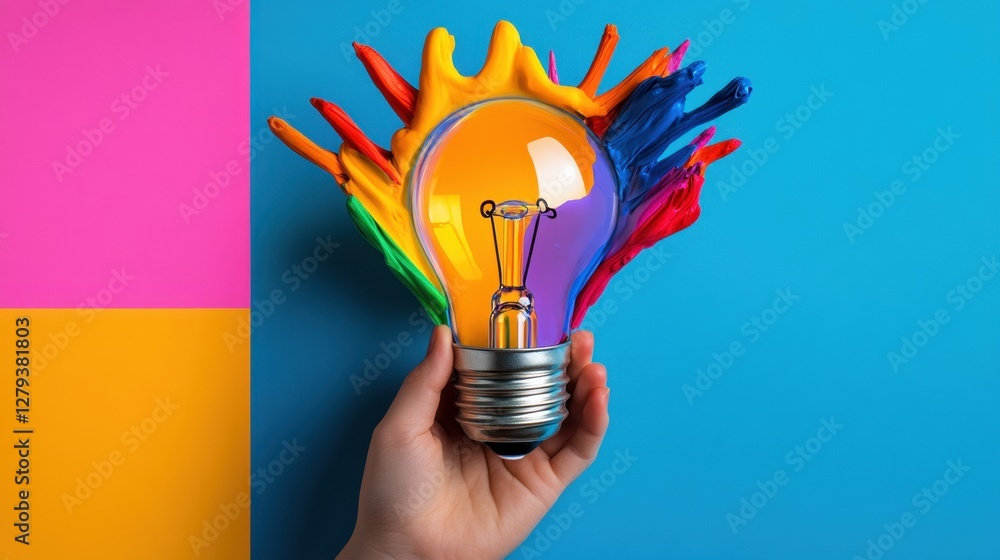Poster a mind map on a notebook, with a light bulb at the center highlighting the main concept.