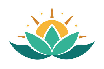 abstract flower logo