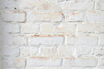 Close-up of a painted brick wall
