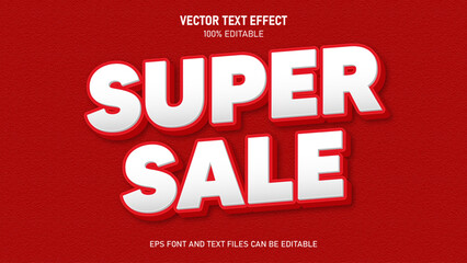 Super sale 3d style editable text effect