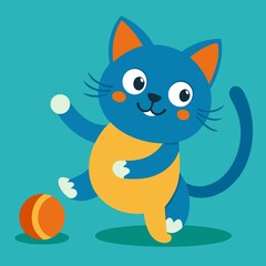 cat isolated on white background