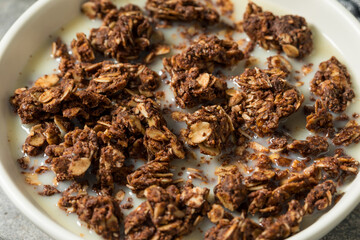 Homemade Healthy Chocolate Granola Breakfast Cereal