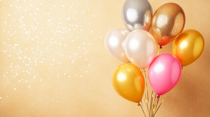 birthday card with balloons