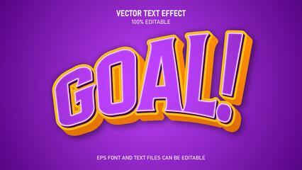 Goal 3d  style editable text effect