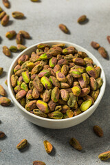 Raw Organic Peeled Green Pistachios