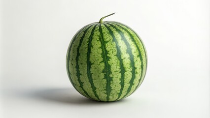 Oval Watermelon Still Life Green Stripes, Minimalist Composition, Summer Fruit Photography Watermelon, Still Life Photography