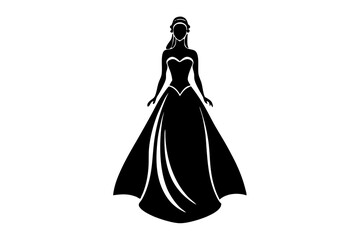 bride wedding icon silhouette