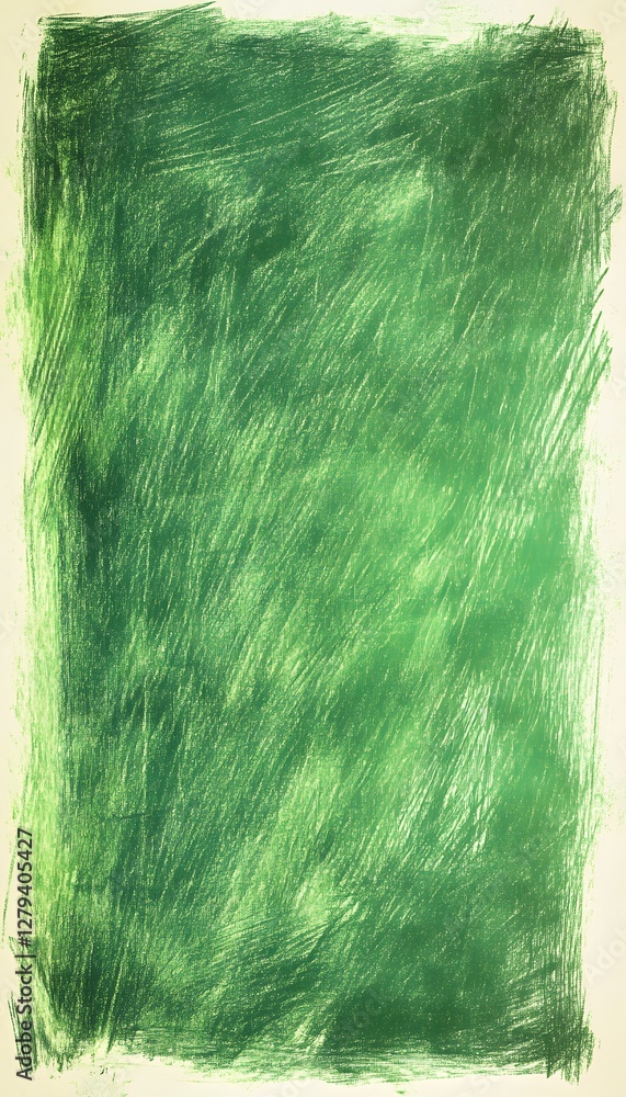 Poster green abstracted textured background featuring textured hatching lines and fading