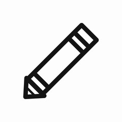 pencil icon vector sign