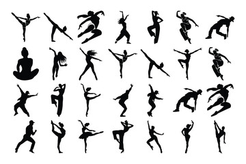  female ballet dancer, Dance icon, boy and girl dancing street dance