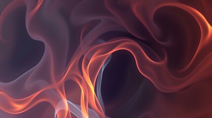 Obraz premium Abstract colorful smoke swirls with flowing patterns and dark background