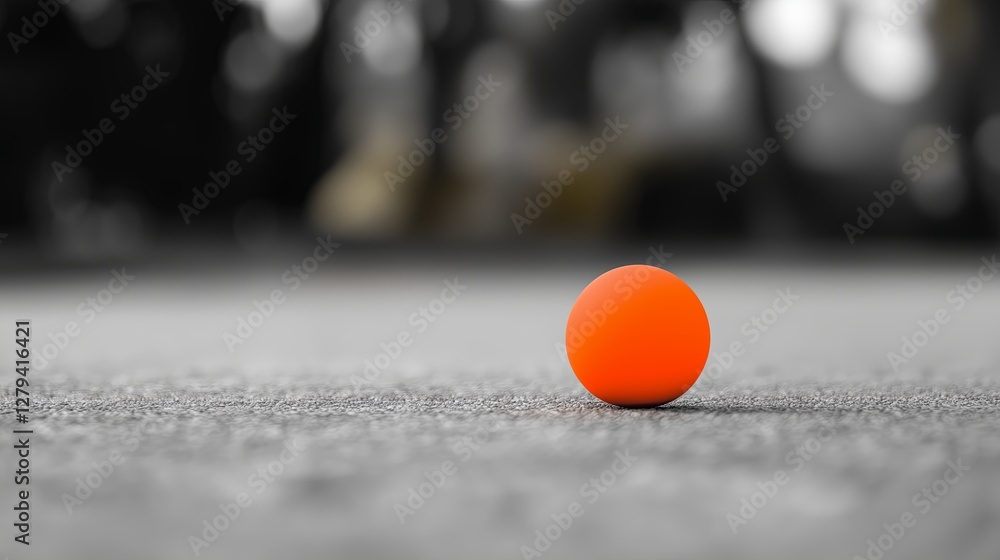 Poster a monochrome world with one vividly colored object in focus.
