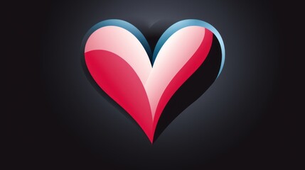 Abstract Heart Design: A Modern Valentine's Day Graphic