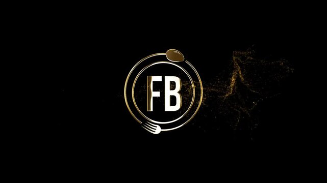 FB Logo Animation, Modern FB Restaurant Logo Effects 
