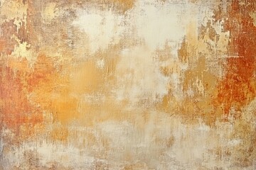 A textured grunge background featuring warm brown beige and gold tones Rough texture with visible brushstrokes and stains creates an aged weathered backdrop