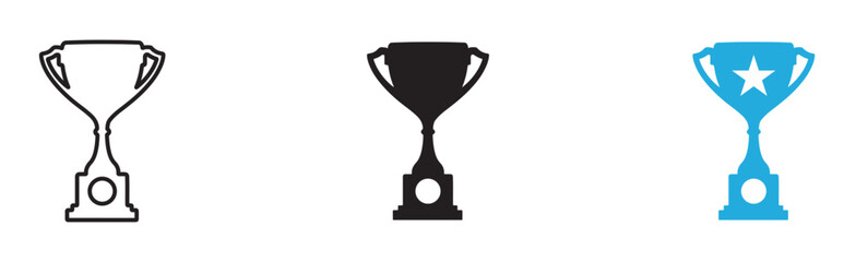 The trophy cup is a perfect symbol of victory. It represents awards on both web and mobile applications.